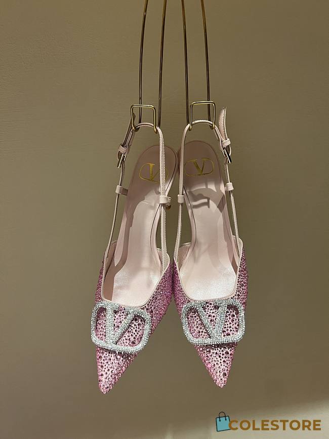 Valentino Garavani Swarovski Light Pink Size 35-40cm - 1