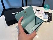 Chanel 19 Small Flap Wallet Lambskin Mint Size 8x11cm - 3