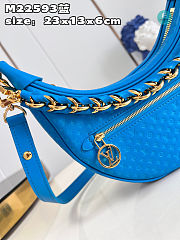 Louis Vuitton Loop Baguette Bag Blue Size 23x13x6cm - 5