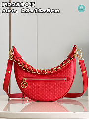 Louis Vuitton Loop Baguette Bag Red Size 23x13x6cm - 1