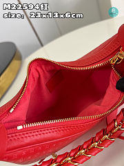 Louis Vuitton Loop Baguette Bag Red Size 23x13x6cm - 3
