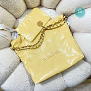 Chanel 22 Small Handbag Yellow Size 35x37x3cm - 5