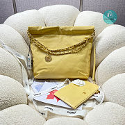 Chanel 22 Small Handbag Yellow Size 35x37x3cm - 3
