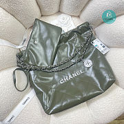 Chanel 22 Small Handbag Dark Green Size 35x37x3cm - 2