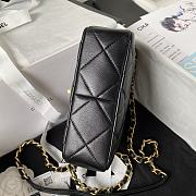 Colestore Chanel Flap Lambskin, Plexi & Gold-Tone Metal Black Size 18x13.5x5.5cm - 5