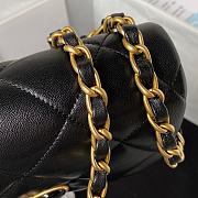 Colestore Chanel Flap Lambskin, Plexi & Gold-Tone Metal Black Size 18x13.5x5.5cm - 4