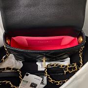 Colestore Chanel Flap Lambskin, Plexi & Gold-Tone Metal Black Size 18x13.5x5.5cm - 3