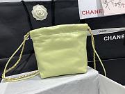 Chanel Minisize 22 Bag Yellow Size 19x20x6cm - 4