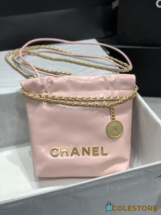 Chanel Minisize 22 Bag Pink Size 19x20x6cm - 1