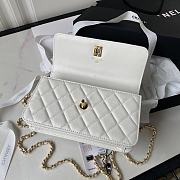Chanel 23s Woc White Size 19cm - 4