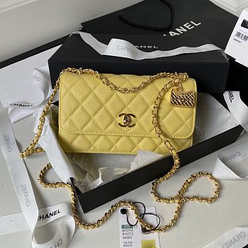 Chanel 23s Woc Yellow Size 19cm