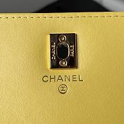 Chanel 23s Woc Yellow Size 19cm - 4