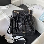 Chanel 23s Classic Caviar Gold Buckle Backpack Black Size 23X18X10cm - 6