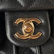 Chanel 23s Classic Caviar Gold Buckle Backpack Black Size 23X18X10cm - 2