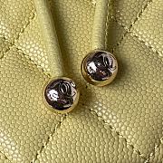 Chanel 23s Classic Caviar Gold Buckle Backpack Yellow Size 23X18X10cm - 4