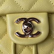 Chanel 23s Classic Caviar Gold Buckle Backpack Yellow Size 23X18X10cm - 3
