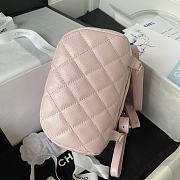 Chanel 23s Classic Caviar Gold Buckle Backpack Light Pink Size 23X18X10cm - 6