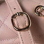 Chanel 23s Classic Caviar Gold Buckle Backpack Light Pink Size 23X18X10cm - 4