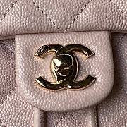 Chanel 23s Classic Caviar Gold Buckle Backpack Light Pink Size 23X18X10cm - 2