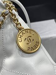 Chanel Minisize 22 Bag Pearl White Size 19x20x6cm - 5
