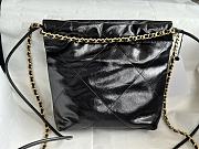 Chanel Minisize 22 Bag Pearl Black Size 19x20x6cm - 6