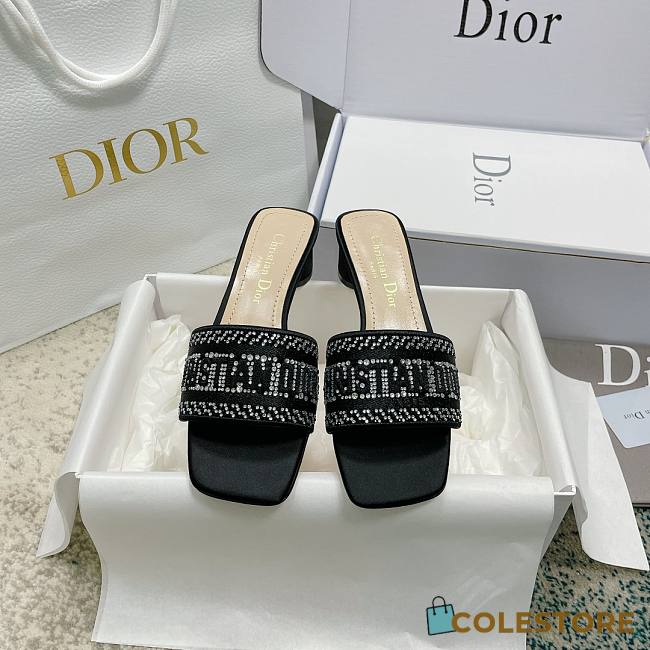 Christian Dior Dway Slides Black 001 - Colestore.Ru