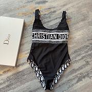 Christian Dior Bathing Suit Two Slides Blue  - 5