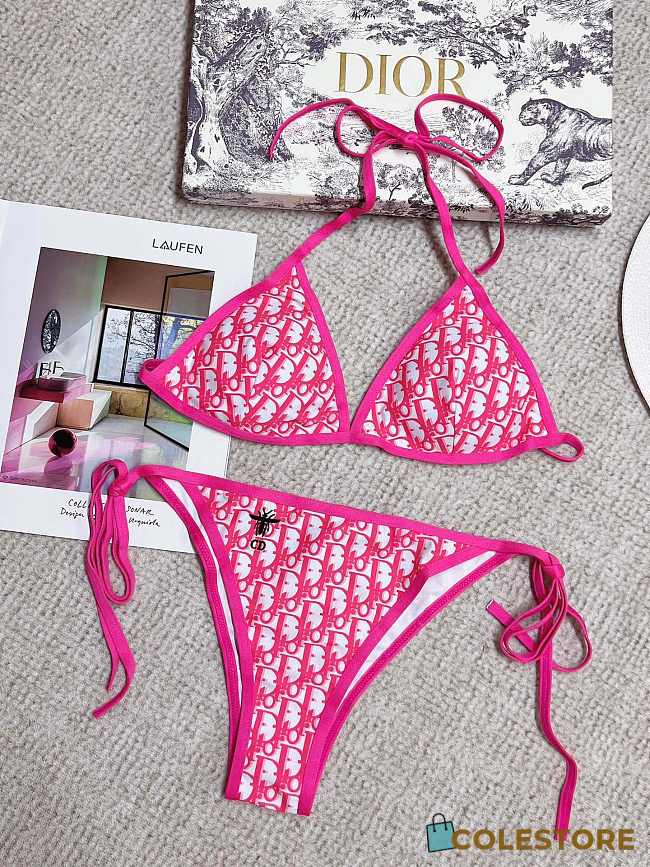 Christian Dior Bikini Bottom Pink  - 1