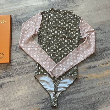 Louis Vuitton Bikini Green/Pink 