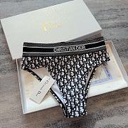 Christian Dior Bikini Bottom Blue  - 4