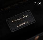 Christian Dior Nature Ballet Lady Dior Embroidered Fabric Medium Size 24x20x11cm - 2