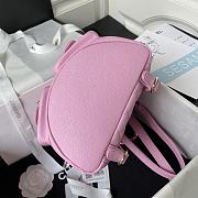 Chanel Backpack Grained Shiny Calfskin & Gold-Tone Metal Pink 20cm - 6