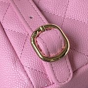 Chanel Backpack Grained Shiny Calfskin & Gold-Tone Metal Pink 20cm - 4