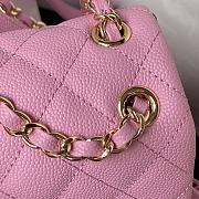 Chanel Backpack Grained Shiny Calfskin & Gold-Tone Metal Pink 20cm - 2