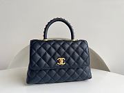 Chanel Coco Medium Handle Bag Black Size 23cm - 1