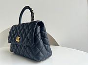 Chanel Coco Medium Handle Bag Black Size 23cm - 6