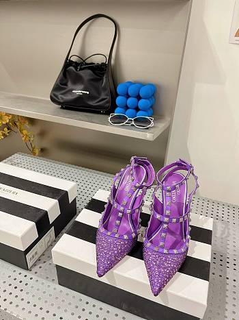 Valentino Garavani Rock Stud Pumps Purple Size 35-42cm