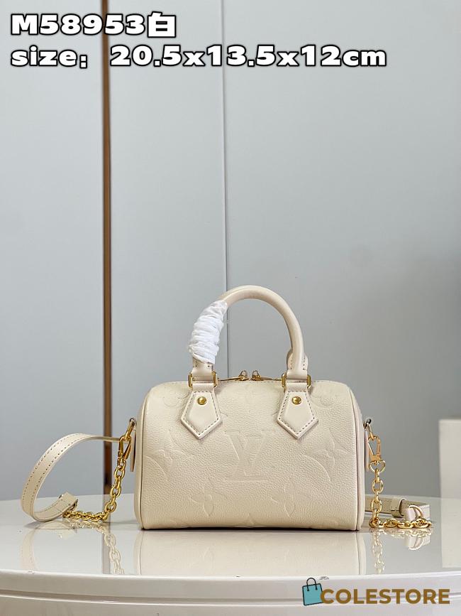 Louis Vuitton Speed Nano White Size 20.5x13.5x12cm - 1