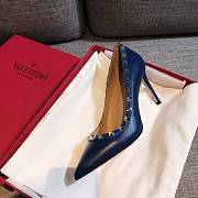 Valentino Garavani Rockstud Blue Height 8.5cm - 5