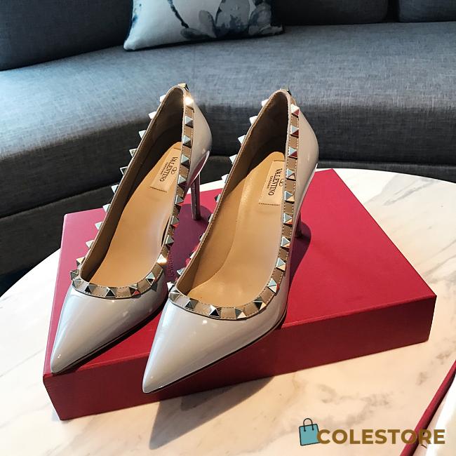 Valentino Garavani Rockstud Gray Height 8.5cm - 1