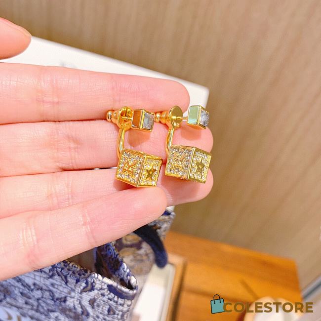 Christian Dior Square Earrings  - 1