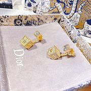 Christian Dior Square Earrings  - 3