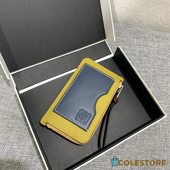 Loewe Leather Cardholder Yellow Size 13x7.5cm  - 1