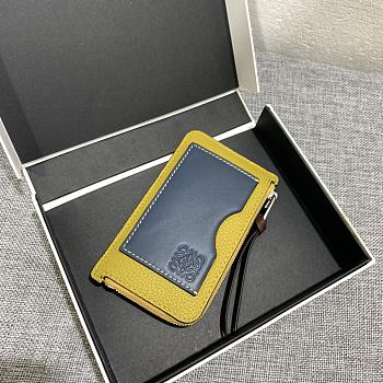 Loewe Leather Cardholder Yellow Size 13x7.5cm 