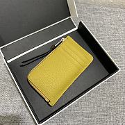 Loewe Leather Cardholder Yellow Size 13x7.5cm  - 4