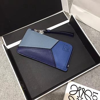 Loewe Leather Cardholder Dark Blue Size 13x7.5cm