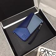 Loewe Leather Cardholder Dark Blue Size 13x7.5cm - 6