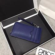 Loewe Leather Cardholder Dark Blue Size 13x7.5cm - 4