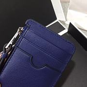 Loewe Leather Cardholder Dark Blue Size 13x7.5cm - 2