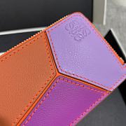 Loewe Leather Cardholder Orange Size 13x7.5cm - 5